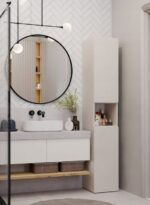 NEL BATHROOM POLE IN CASHMERE COLOUR - Image 5