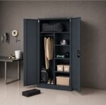 Iron Mate SATURN Metal Utility Cupboard 185x90x45 Anthracite RAL7016 - Image 7