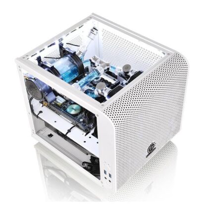 Thermaltake Core V1 Gaming Mini Tower Κουτί Υπολογιστή με Πλαϊνό Παράθυρο Snow Edition
