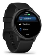 Garmin Vivoactive 6 Aluminium 42mm Waterproof Smartwatch with Heart Rate Monitor (Slate with Black Band) - Image 2
