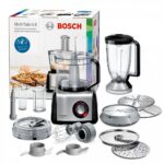 Bosch Multifunctional Food Processor 1250W with Pot 3.9lt and Jug Blender Black