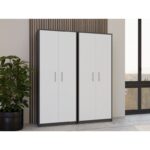 OLIV 2D CLOSED SHELVING UNIT  ANTHRACITE/WHITE SET - Image 3