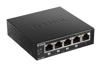 D-Link DGS-1005P Unmanaged L2 PoE+ Switch with 5 Gigabit (1Gbps) Ethernet Ports
