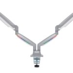 Kensington SmartFit One-Touch Βάση Γραφείου για 2 Οθόνες έως 32" με Βραχίονα Ασημί