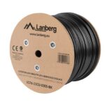 Lanberg F/FTP Cat.6 (Gigabit) Καλώδιο Δικτύου Ethernet χωρίς ακροδέκτες 305m Μαύρο