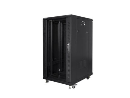 Lanberg Floor Rack Cabinet 22U 19" 60x60x115.9cm Black FF01-6822-12B