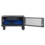 Manhattan Laptop Charging Cabinet Desktop via AC Adapter (EU) 20-bay  Install device's AC Adapter (power cables) into unit  Suitable for ALL laptops (to 16 )  iPads  MacBooks  Chromebooks  other portable devices  Bays 380x30x280mm  Cart  Lockable - Image 6