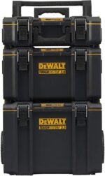 Dewalt Wheeled Plastic Tool Carrier 3 Slot with Toolbox - Image 2