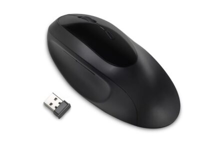 Kensington Pro Fit Ergo Wireless Ergonomic Bluetooth Vertical Mouse Black