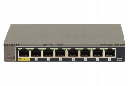 NetGear GS108TV3 Managed L2 Switch with 8 Gigabit (1Gbps) Ethernet Ports