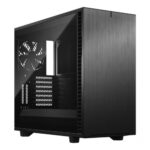 Fractal Design Define 7 Dark Tempered Glass Gaming Midi Tower Computer Case with Side Window Black