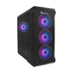 Genesis Irid 503 ARGB Gaming Micro Tower Computer Case with Side Window Black