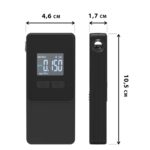 AlcoAlert Smart Electrochemical breathalyzer  black - Image 3