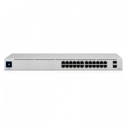 Ubiquiti UniFi USW 24 PoE Managed L2 / L3 PoE+ Switch with 24 Gigabit (1Gbps) Ethernet Ports and 2 SFP Ports