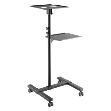 LogiLink Projector Floor Mount Projector/Laptop Trolley with Maximum Load 10kg Black