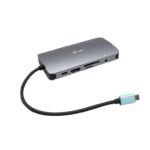 i-tec USB-C Docking Station with 4K PD Ethernet and Support for 2 Monitors Silver (C31NANODOCKVGAPD)