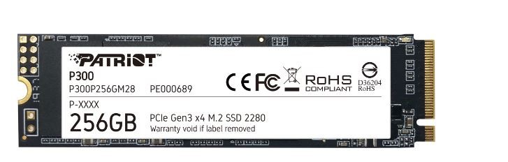 735959_1453928.jpeg Patriot P300 SSD 256GB Type M.2 with PCI Express 3.0 Connection P300P256GM28 - Image 1