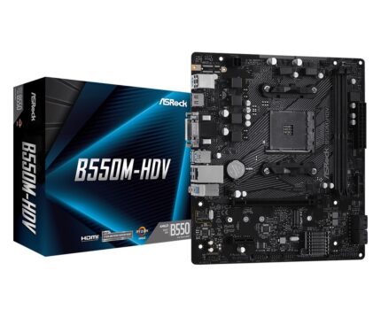 ASRock B550M-HDV Motherboard Micro ATX with AMD AM4 Socket