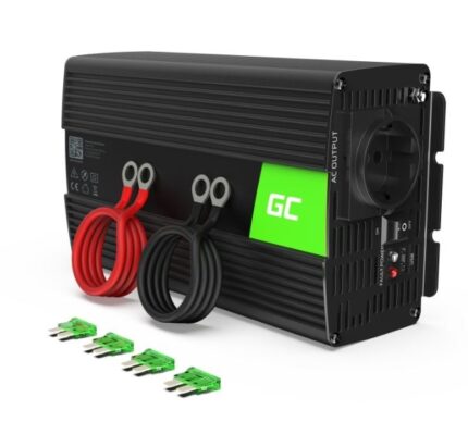 Green Cell Car Inverter Pure Sinewave 1000W to Converter 24V DC in 230V AC with 1xUSB