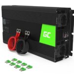 Green Cell Pure Sine Car Inverter Pure Sinewave 1500W to Converter 12V DC in 230V AC with 1xUSB