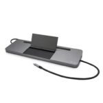 i-tec USB-C Docking Station with 4K PD Ethernet and Support for 3 Monitors Gray (C31FLATDOCKPDPRO)