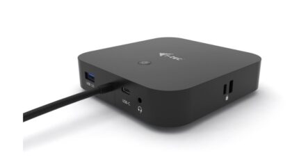 i-tec USB-C Docking Station with DisplayPort 4K PD Ethernet and Support for 2 Monitors Black (C31DUALDPDOCKPD)