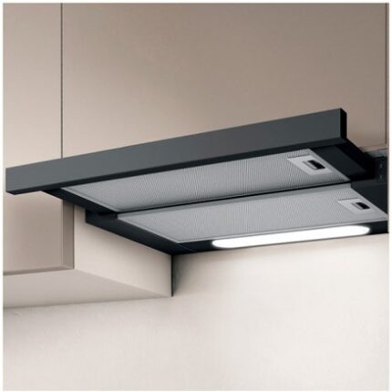 Elica Elite 14 Lux Bl/A/60 Sliding Vent Hood 60cm Grey-Inox