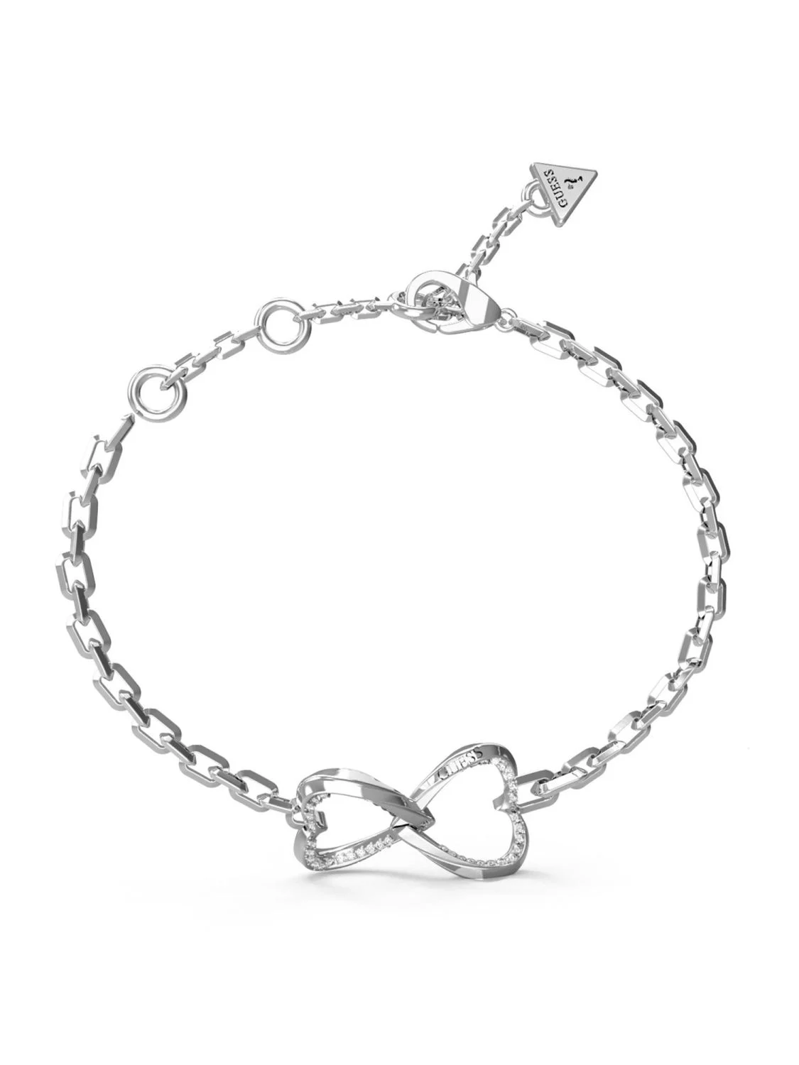 7626741535996 Γυναικείο Βραχιόλι GUESS Mon Amour Two Hearts με Δύο Καρδιές - Image 1