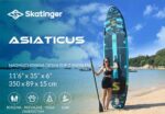 Inflatable SUP Board with Length 3.5m Light Blue - Image 4