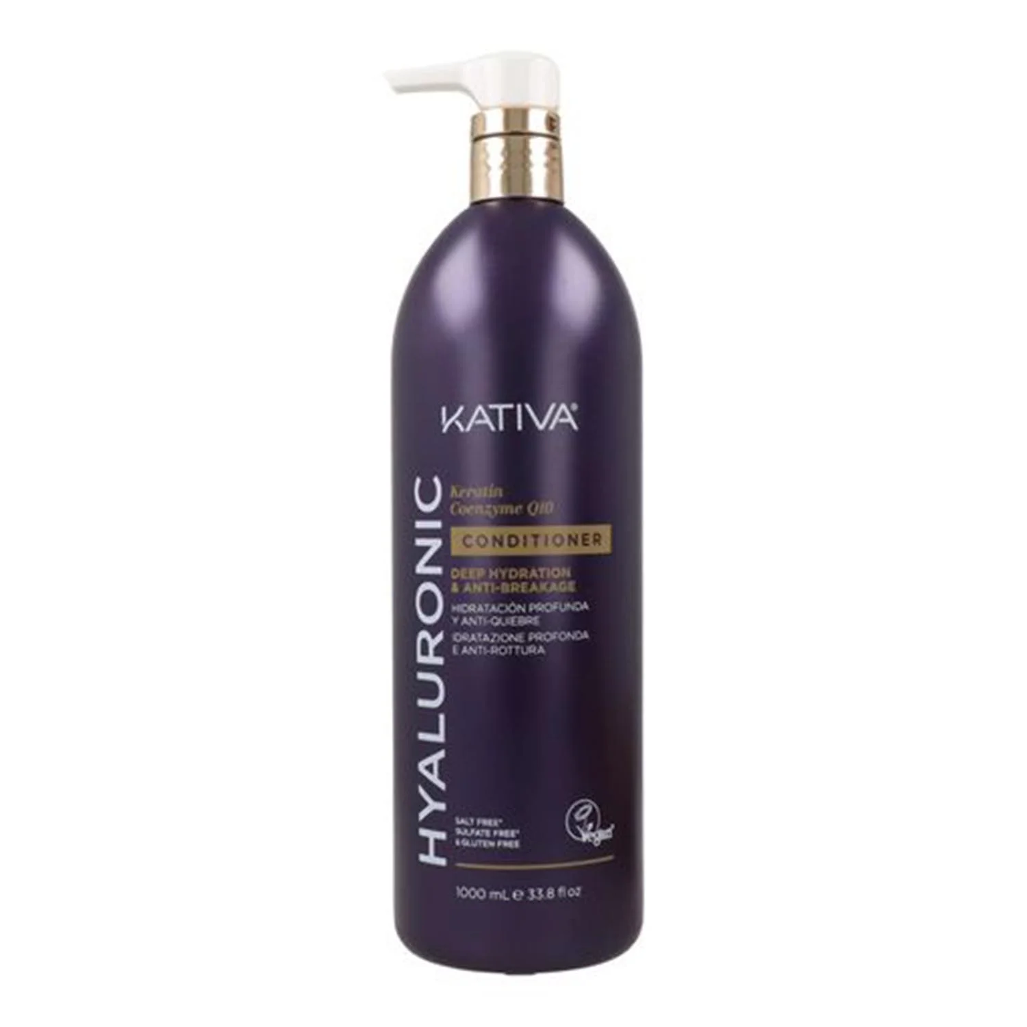 7750075060678.webp Kativa Hyaluronic Keratin y Coenzyme Q10 Conditioner 1000ml - Image 1