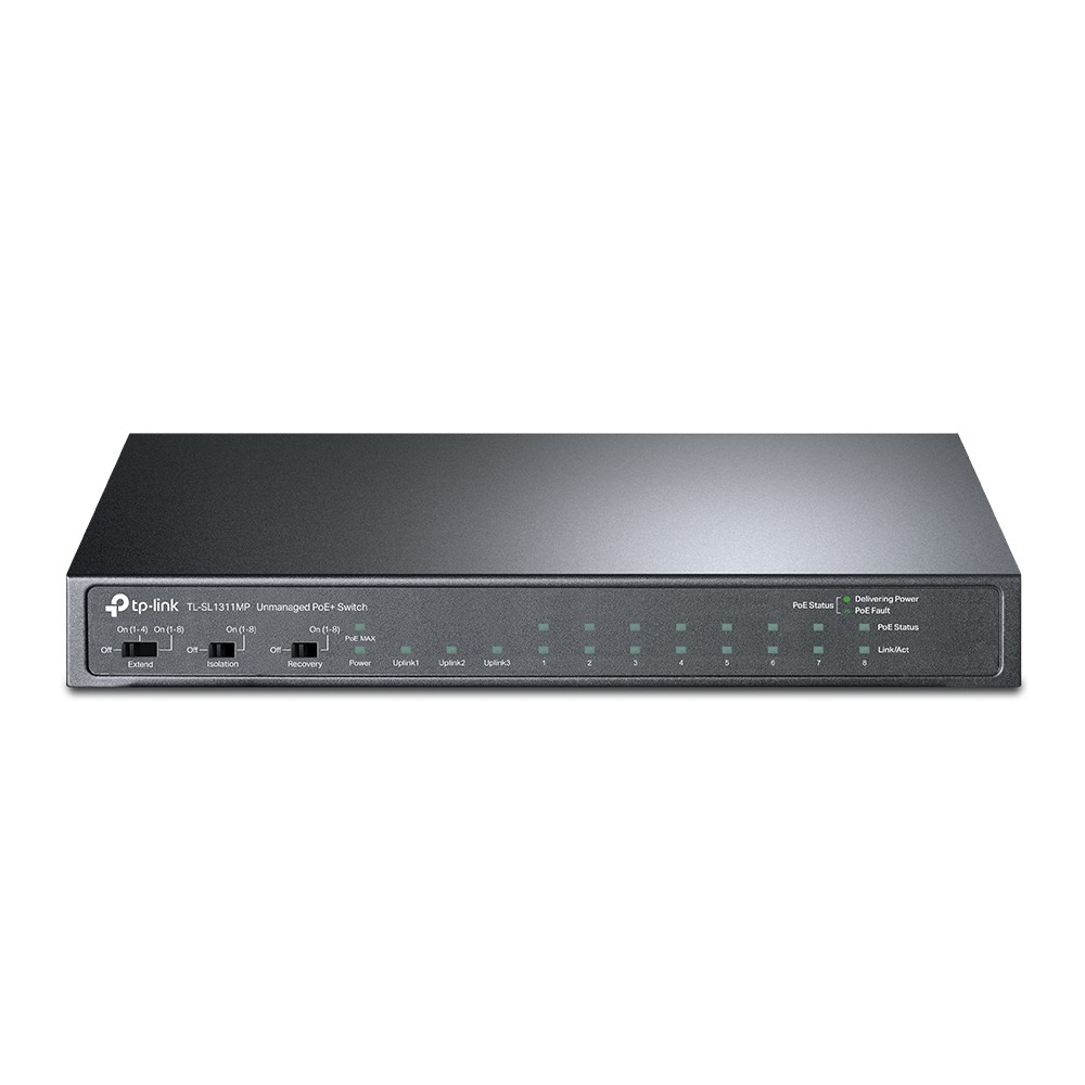 776923_1535631.jpeg TP-LINK TL-SL1311MP v1 Unmanaged L2 PoE+ Switch με 10 Θύρες Gigabit (1Gbps) Ethernet και 1 SFP Θύρα - Image 1