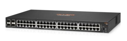 HP Aruba 6100 48G 4SFP+ Managed L2 Switch with 48 Gigabit (1Gbps) Ethernet Ports and 4 SFP Ports