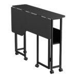 Maclean Folding Desk/Table  Black  Mobile  100x73 cm  max. 50 kg  Angled  L-Shaped  MC-126 L/B - Image 13