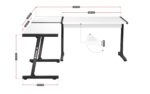 GAMING DESK HUZARO HERO 6.0 WHITE - Image 7