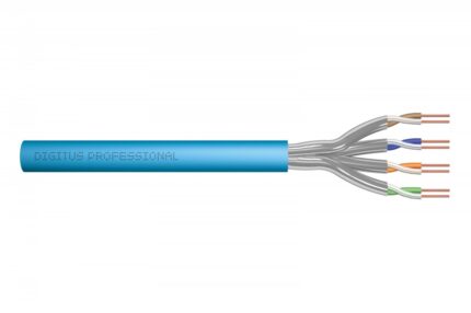 Digitus S/FTP Cat.6 (Gigabit) Καλώδιο Δικτύου Ethernet χωρίς ακροδέκτες 100m Μπλε