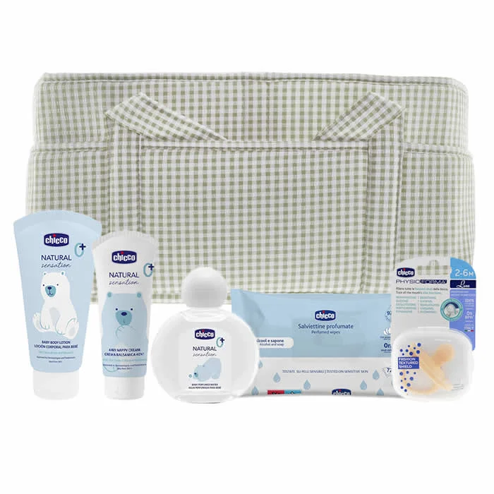 8058664194193.webp Chicco Green MimosBox Organizer Basket Set 6 Pieces - Image 1