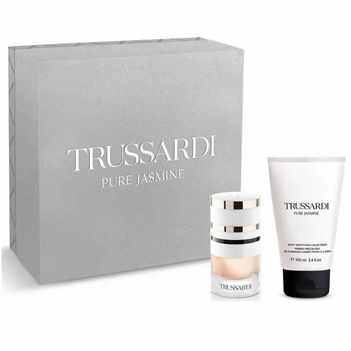 8059036000180.webp Trussardi Pure Jasmine Eau De Perfume Spray 60ml Set 2 Pieces - Image 1