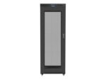 Szafa instalacyjna RACK stojąca 19 27U 800X1000 czarna LCD (FLAT PACK)