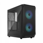 Fractal Design Focus 2 Gaming Midi Tower Computer Case with Side Window RGB Black