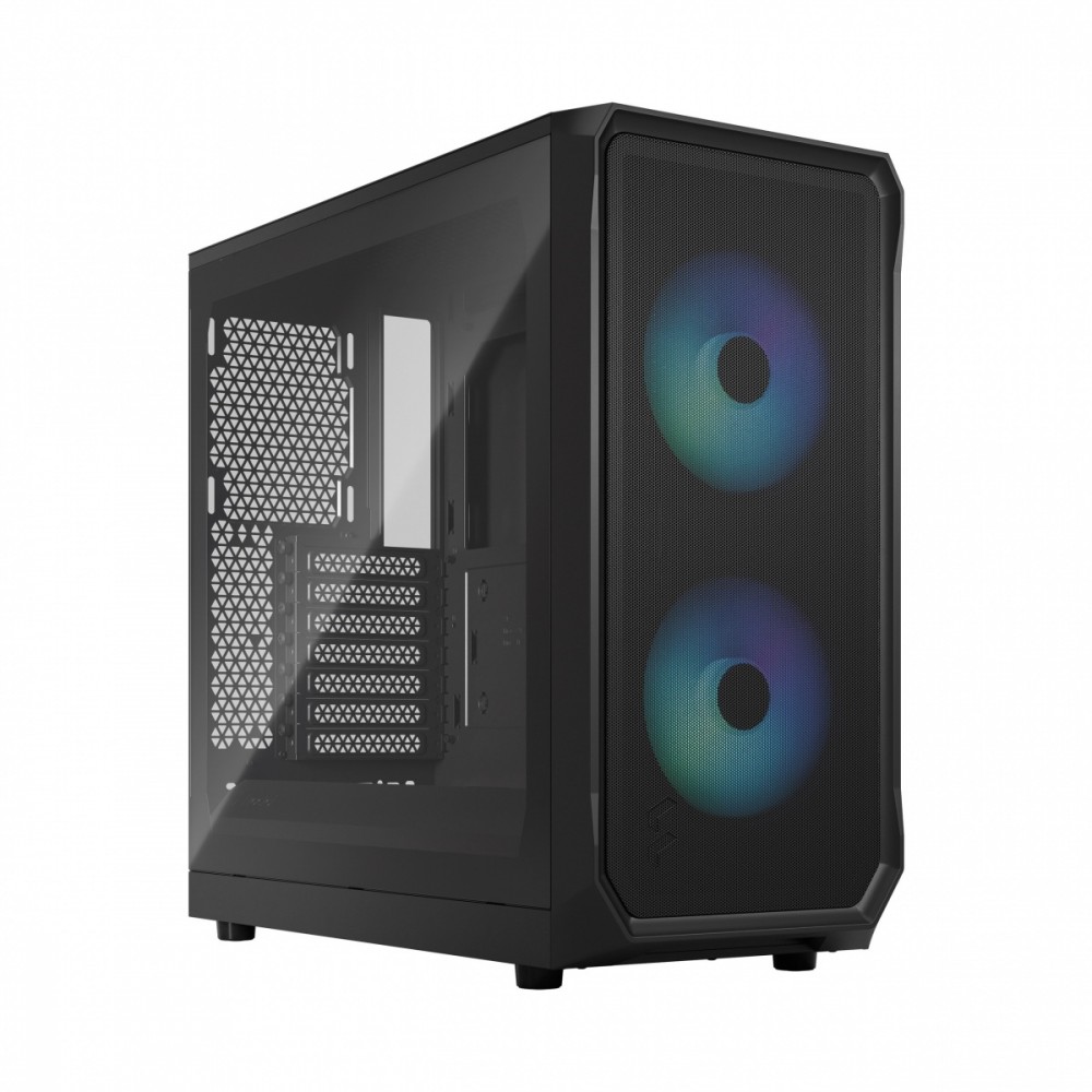 827947_1685572.jpeg Fractal Design Focus 2 Gaming Midi Tower Computer Case with Side Window RGB Black - Image 1