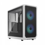 Fractal Design Focus 2 Gaming Midi Tower Computer Case with Side Window RGB White