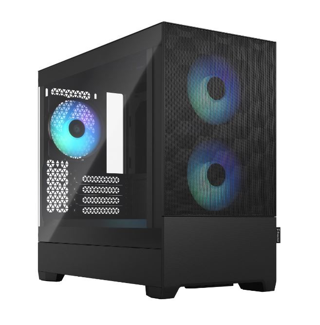 827962_1666901.jpeg Fractal Design Pop Mini Air Gaming Mini Tower Computer Case with Side Window and RGB Lighting RGB Black TG Clear - Image 1