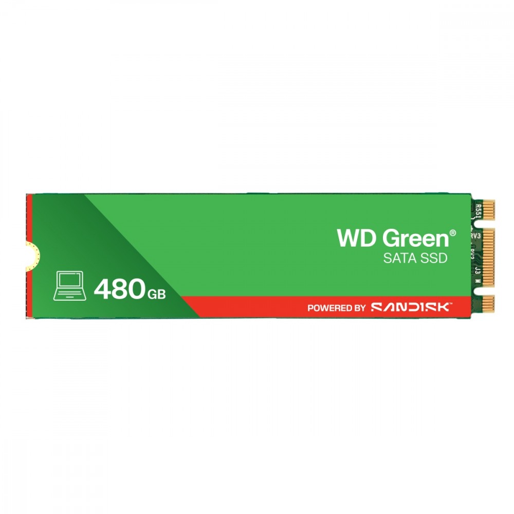 829199_2091522.jpeg Western Digital Green SSD 480GB M.2 Type with SATA III Connection WDS480G3G0B - Image 1