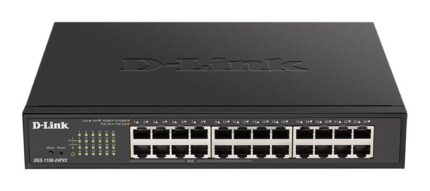 D-Link DGS-1100-24PV2 Managed L2 PoE+ Switch with 24 Gigabit (1Gbps) Ethernet Ports