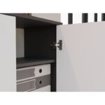 OLIV 2D CLOSED SHELVING UNIT  ANTHRACITE/WHITE SET - Image 8