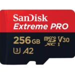 Sandisk Extreme PRO microSDXC 256GB U3 V30 A2 UHS-I 200MB/s with Adapter