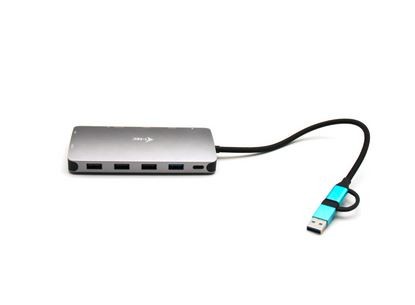 840370_1696718.jpeg i-tec Nano Dock Thunderbolt 4 Docking Station with HDMI 4K PD Ethernet and Support for 3 Monitors Silver - Image 1