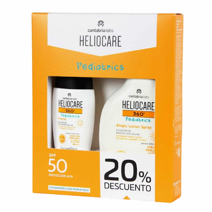 8436574365443.webp Heliocare Pediatrics Atopic Lotion Spray Spf50 250ml Set 2 Pieces - Image 1