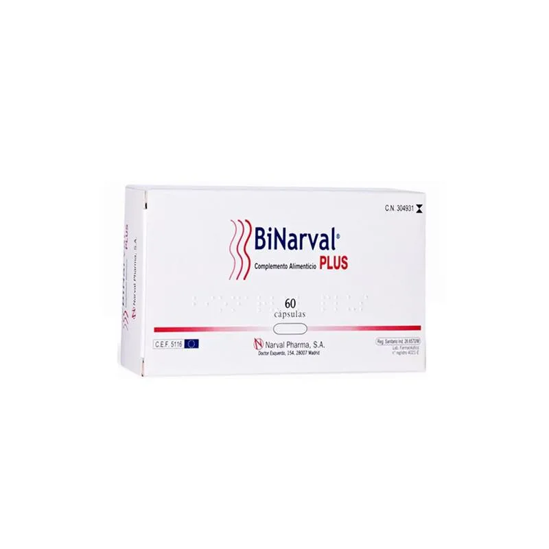 8470013049310.webp Narval Pharma Binarval Plus® 760mg 60 Caps - Image 1