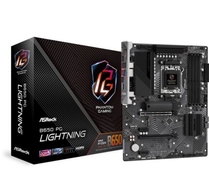 ASRock B650 PG Lightning Motherboard ATX with AMD AM5 Socket